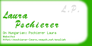 laura pschierer business card